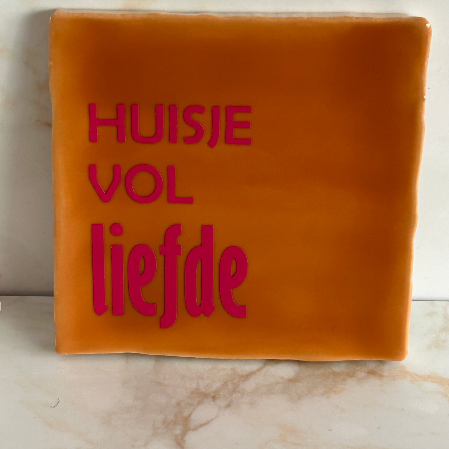 Tegeltje huisje vol liefde