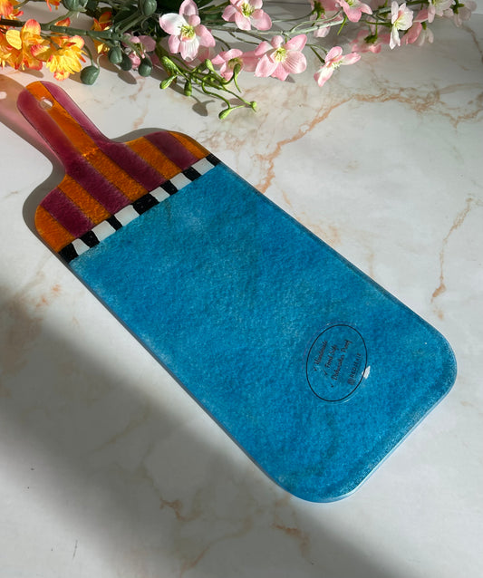 Borrelplank kleurijk glas