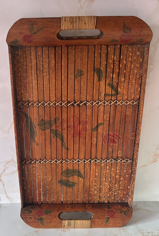 Dienblad, bamboe Japandi style.